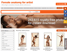 Tablet Screenshot of female-anatomy-for-artist.com
